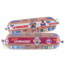Kroon Saksische smeerleverworst,
boerenleverworst of fijne
leverworst
2 bolletjes à 150 gram of worsten à 250-500 gram
